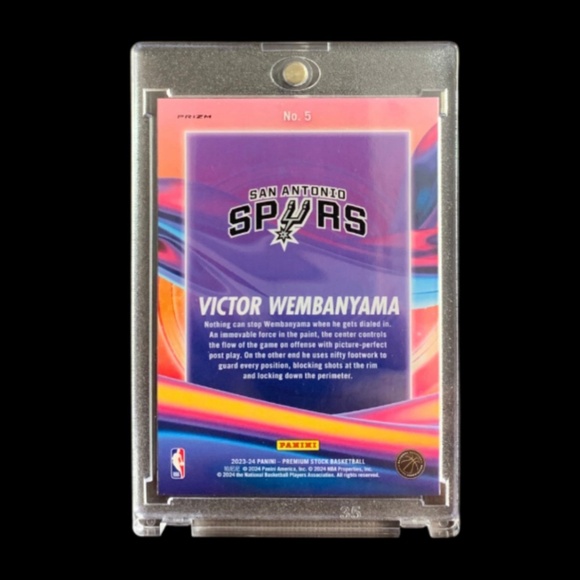 🔥VICTOR WEMBANYAMA ROOKIE CARD (RC) RARE SILVER PRIZM REFRACTOR HOLO SP - Picture 5 of 5